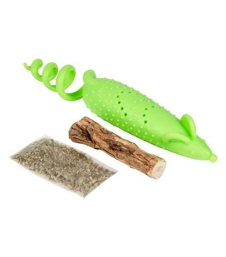 Игрушка для кошек GiGwi Refillable Catnip Мышка резиновая, 16,5 см