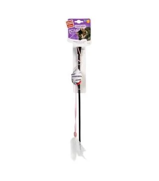 Іграшка для котів GiGwi Teaser Дражнилка на стеку з мишкою зі звуковим ефектом, 51 см