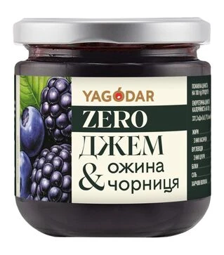 Джем Yagodar диетический ежевика-черника без сахара 210 г