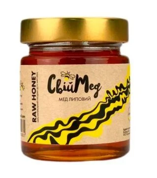 Мед липовий Свій мед, 50 г скло