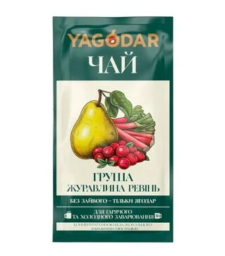 Чай фруктово-ягодный Груша Клюква Ревень, 12шт х 50г