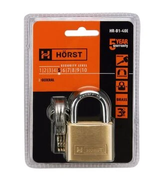 Замок навісний Horst 40мм (HR-B1-40E)