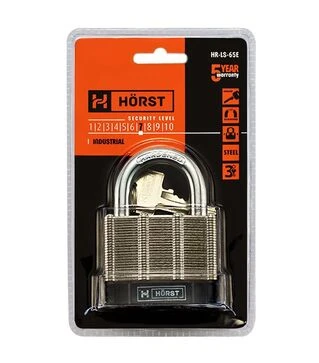 Замок навесной Horst 65мм (HR-LS-65E)