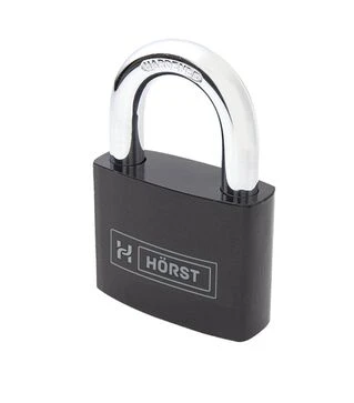 Замок навісний Horst 60мм, чорний (HR-SP4-60D)