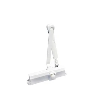 Дверной доводчик DORMA TS Compact с фиксирующей рычажной тягой, Белый (67010211)