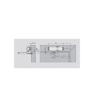 Дверний доводчик DORMA TS Compact зі стандартною тягою, Білий (67010111)