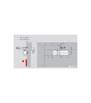 Дверний доводчик DORMA TS 68 зі стандартною тягою, Коричневий (66400103)