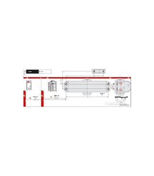 Дверний доводчик DORMA TS 77 EN3 зі стандартною тягою, Сріблястий (76050101)