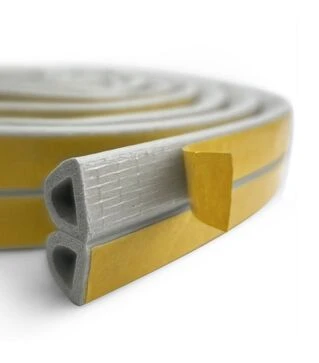 Ущільнювач самоклейний MVM D-профіль, 14х12 мм, 6 м, Сірий (DS-D 14x12 GRAY)