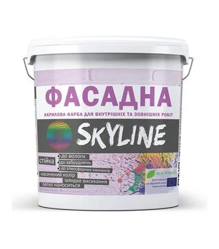 Краска акриловая фасадная SkyLine Белый, 14 кг