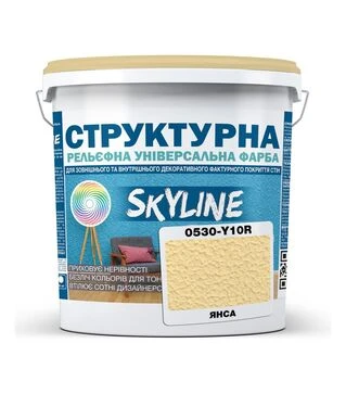 Фарба кольорова структурна SkyLine 0530-Y10R Янса, 8 кг