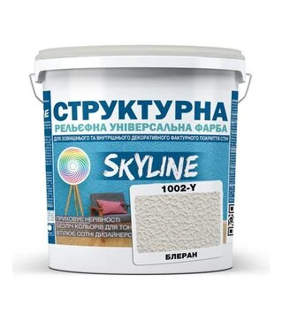 Фарба кольорова структурна SkyLine 1002-Y Блеран, 16 кг