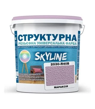 Краска цветная структурная SkyLine 2030-R40B Мараксия, 4,8 кг