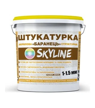 Штукатурка акрилова Баранець Skyline, зерно 1-1,5 мм, 25 кг