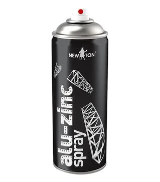 Емаль акрилова New Ton Alu-Zinc Spray, Сірий, 400 мл