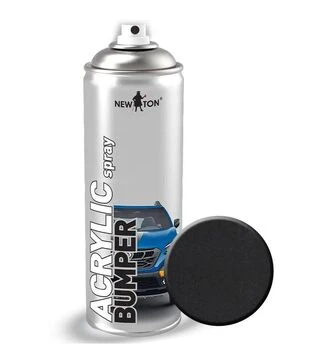 Фарба New Ton Acrylic Bumper Spray, Чорний, 500 мл