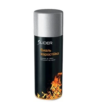 Емаль жаростійка SLIDER color, Сріблястий, 400 мл
