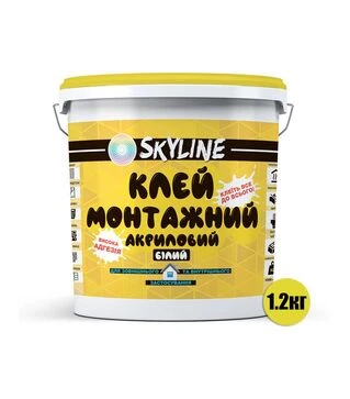 Клей-липучка монтажный акриловый универсальный SkyLine, 1,2 кг