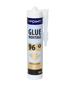 Клей каучуковий еластичний Point 96 універсальний для будівельних робіт, Прозорий, 280 мл