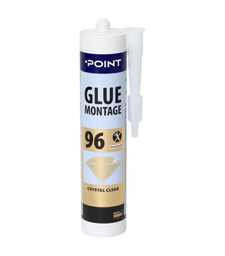 Клей каучуковый эластичный Point 96 универсальный для строительных работ, Бежевый, 280 мл, 3 шт