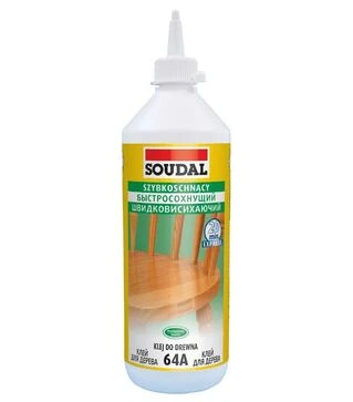 Клей ПВА быстросохнущий D2 Soudal 64A Express, 250 г