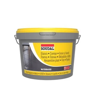 Клей монтажный акриловый Soudal 24A для плитки, Белый, 5 кг