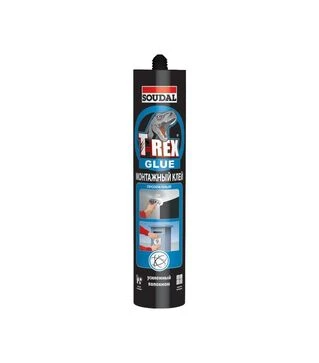 Клей монтажний акриловий Soudal T-Rex універсальний, суперпрозорий, 310 г