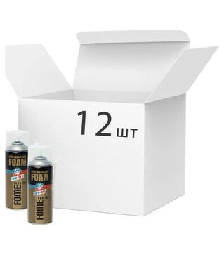 Піна монтажна з адаптером Fome Flex Mini Foam All Season, всесезонна, Жовта, 230 мл, 12 шт
