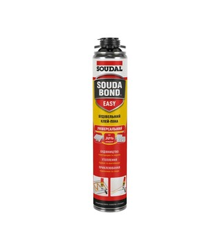 Клей-піна будівельна пістолетна Soudal Soudabond Easy, 750 мл