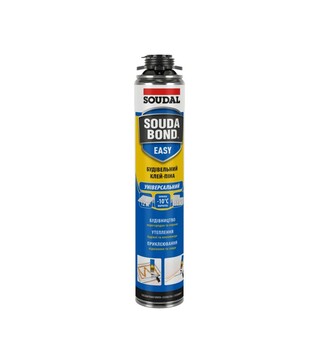 Клей-пена строительная пистолетная зимняя Soudal Soudabond Easy, 750 мл