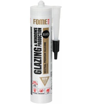 Герметик силиконовый Fome Flex GLAZING &amp; WINDOW профессиональный, Черный, 310 мл