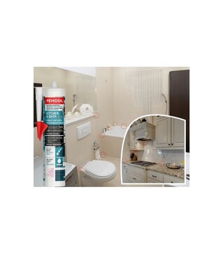 Герметик силіконовий нейтральний санітарний Penosil Kitchen &amp; Bath Fresh, Білий, 280 мл