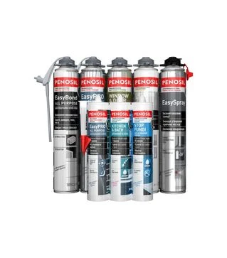 Герметик силиконовый нейтральный санитарный Penosil Stop Fungi, Прозрачный, 280 мл
