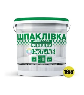 Шпаклівка акрилова фінішна SkyLine Білосніжна, 16 кг
