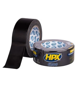 Лента армированная HPX 6200, 48 мм Черная, 25 м