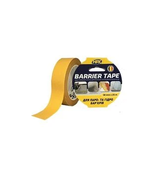 Лента двусторонняя BARRIER TAPE, 30 мм Прозрачная, 25 м