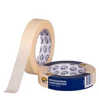 Лента малярная HPX 60&deg;С, 25 мм Бежевая, 50 м