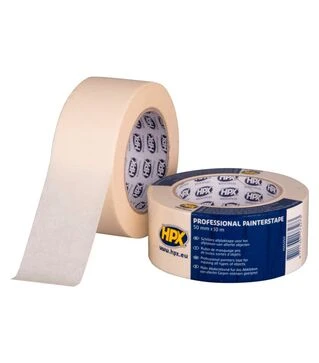 Лента малярная HPX 60&deg;С, 50 мм Бежевая, 50 м