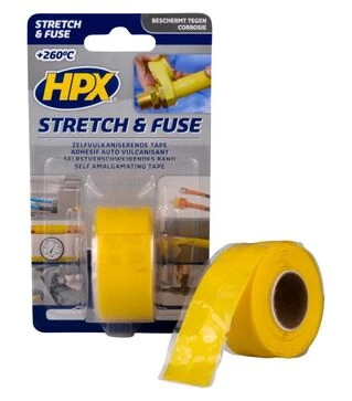 Стрічка самовулканізуюча Stretch&amp;Fuse, 25 мм Жовта, 3 м