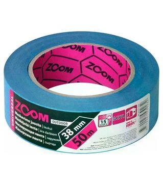 Лента малярная Zoom Masking Tape, Голубая (50 м&times;38 мм)