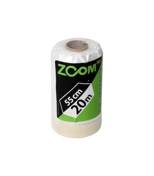 Пленка защитная Zoom с армированной клейкой лентой, Прозрачная (550 мм&times;20 м)
