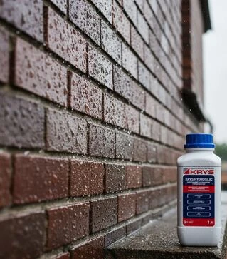 Гідрофобізатор концентрований KRYS HYDROSILIC для поверхневої та об&rsquo;ємної гідрофобізації, Світло-жовтий, 1 л