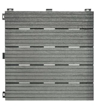 Резиновое покрытие для пола Multy Home Cosmopolitan, Коричневое, рифленое, 30&times;30 см, 6 шт