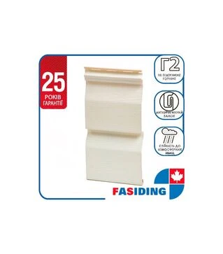 Панель виниловая FaSiding Standard, Лен, 10 шт