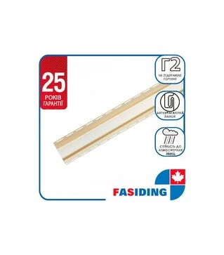 Планка FaSiding Standard/Blockhouse &laquo;Внутрішній кут&raquo;, Пшениця, 10 шт