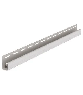 Планка FaSiding Vifront &laquo;J-Trim&raquo;, Светло-серая, 3,5 м, 10 шт