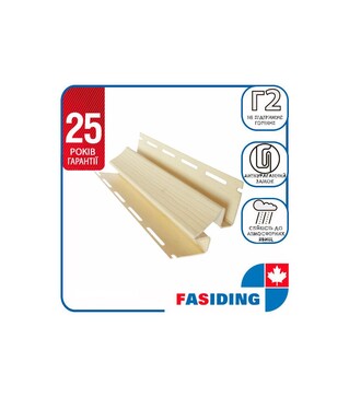 Планка FaSiding Standard/Blockhouse &laquo;Внутрішній кут&raquo;, Коричневий, 10 шт