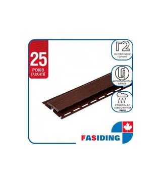 Планка FaSiding Standard/Blockhouse &laquo;З'єднувальна&raquo;, Коричневий, 10 шт