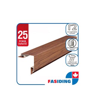 Планка FaSiding WoodHouse &laquo;Наружный угол&raquo;, Золотой дуб, 5 шт