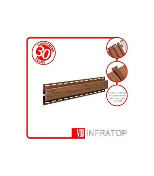 H-планка VOX Infratop, Золотий дуб, 3,5 м, 5 шт